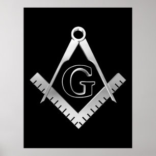 Freemasonry symbol poster