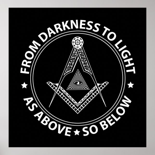 Freemasonry symbol poster (Front)