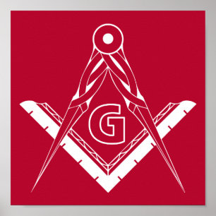 Freemasonry symbol poster