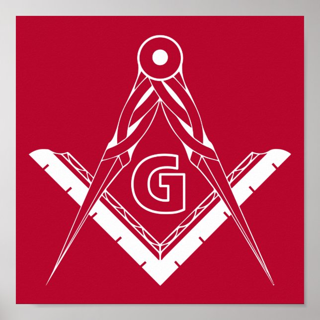 Freemasonry symbol poster (Front)
