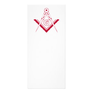 Freemasonry symbol rack card