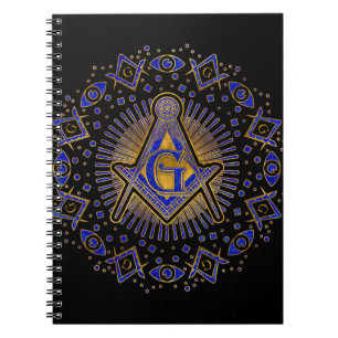 Freemasonry symbol Square and Compasses Notebook