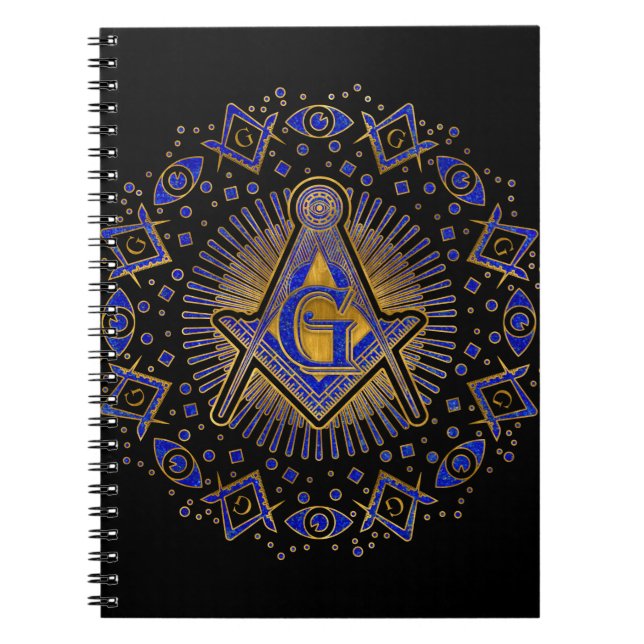 Freemasonry symbol Square and Compasses Notebook (Front)