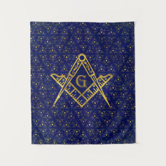 Freemasonry symbol Square and Compasses Tapestry