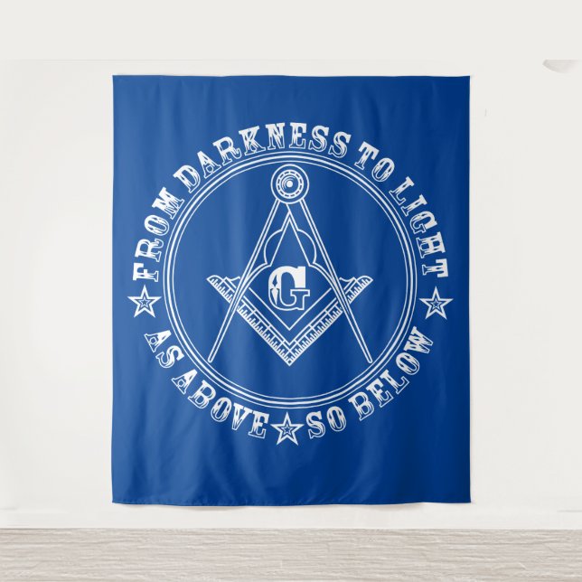 Freemasonry symbol tapestry (Front)