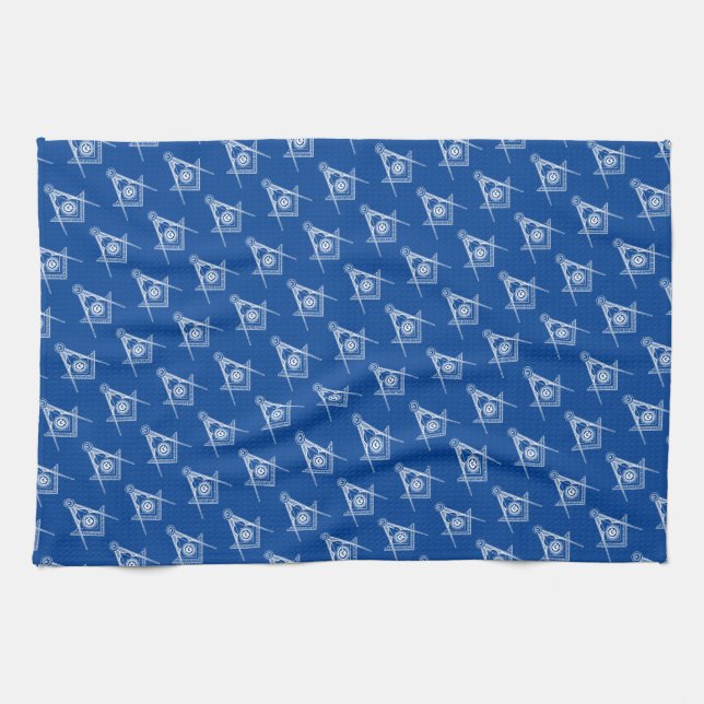 Freemasonry symbol tea towel (Horizontal)