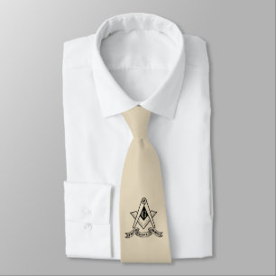 Freemasonry symbol tie