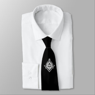 Freemasonry symbol tie