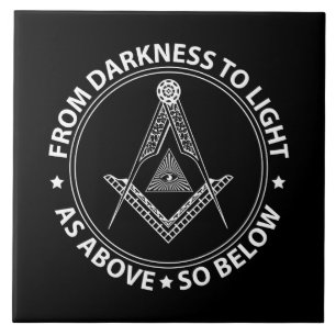 Freemasonry symbol tile
