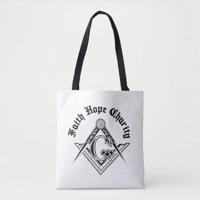 Freemasonry symbol tote bag (Front)