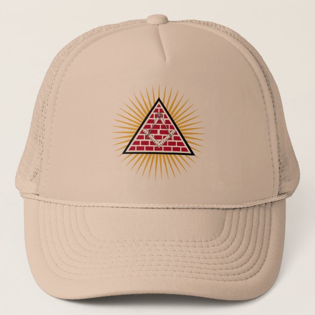 Freemasonry symbol trucker hat (Front)
