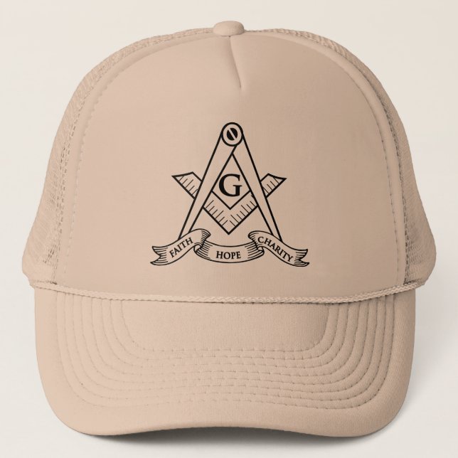 Freemasonry symbol trucker hat (Front)
