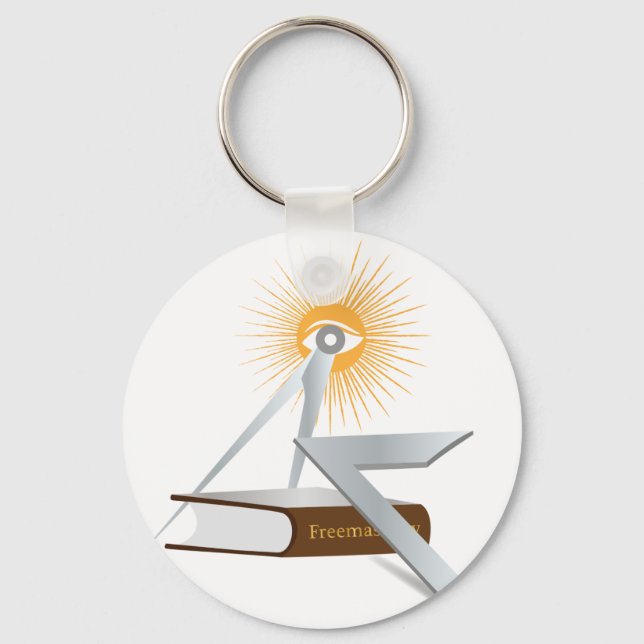 Freemasonry symbols key ring (Front)