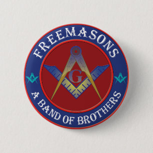 Freemasons Band Of Brothers 6 Cm Round Badge