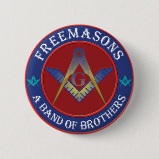 Freemasons Band Of Brothers 6 Cm Round Badge
