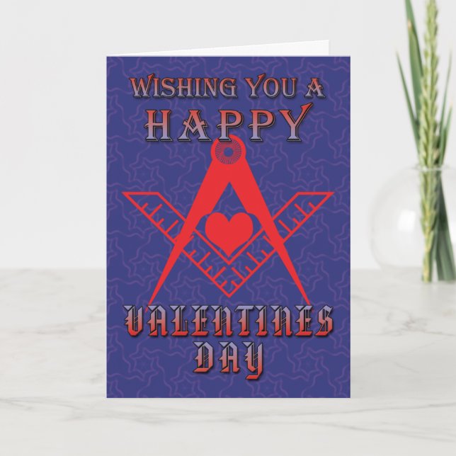 Freemasons Valentine Card (Front)