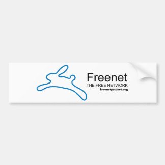 Freenet Bunny and Name Bumper Sticker