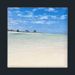 Freeport Bahamas Magnet<br><div class="desc">Freeport,  Bahamas. Where turquoise waters kiss powdery white sands.

Capture the serene beauty of Grand Bahama Island with this scenic view of Freeport’s crystal-clear shallows,  endless blue skies,  and swaying palms. A perfect keepsake from paradise!</div>