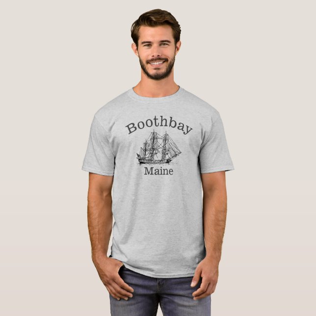 Freeport Maine Tall Ship Shirt (Front Full)