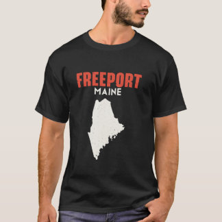 Freeport Maine USA State America Travel Mainer  T-Shirt
