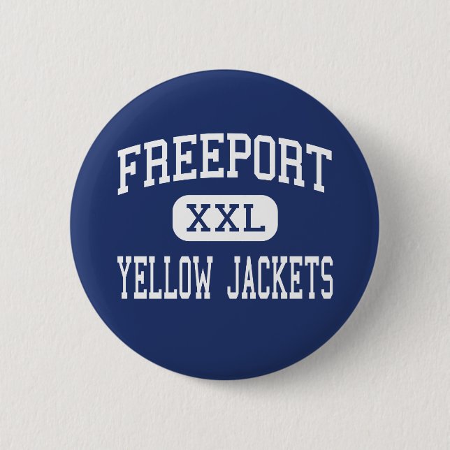 Freeport - Yellow Jackets - Area - Freeport 6 Cm Round Badge (Front)