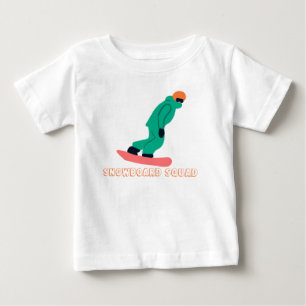 Freeride Snowboarder Snowboard Squad Team Baby T-Shirt
