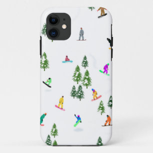 Freeride Snowboarder Snowboarding Illustration   Case-Mate iPhone Case