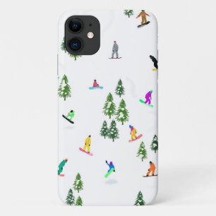 Freeride Snowboarder Snowboarding Illustration   Case-Mate iPhone Case