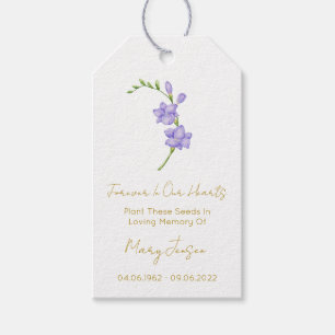 Freesia Seed Packet Funeral Gift Tags
