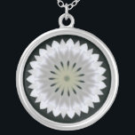 Freesias Coordinating Silver-plate Necklace<br><div class="desc">A pretty wedding gift for your bridesmaids to thank them for making your special day perfect. This silver-plated pendant necklace coordinates with your wedding stationery and is a digital design from a photograph by Judy Adamson.</div>