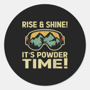 Freeskiing ski goggles freestyle-skiing classic round sticker