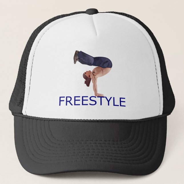 Freestyle B Boy Trucker Hat (Front)