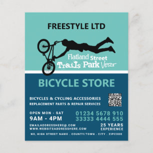 Freestyle Bike Motocross, Cycling Store Advert Flyer
