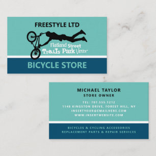 Freestyle Bike Motocross, Cycling Store Business Card
