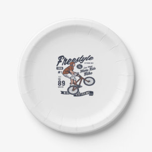 Freestyle Bike Paper Plate