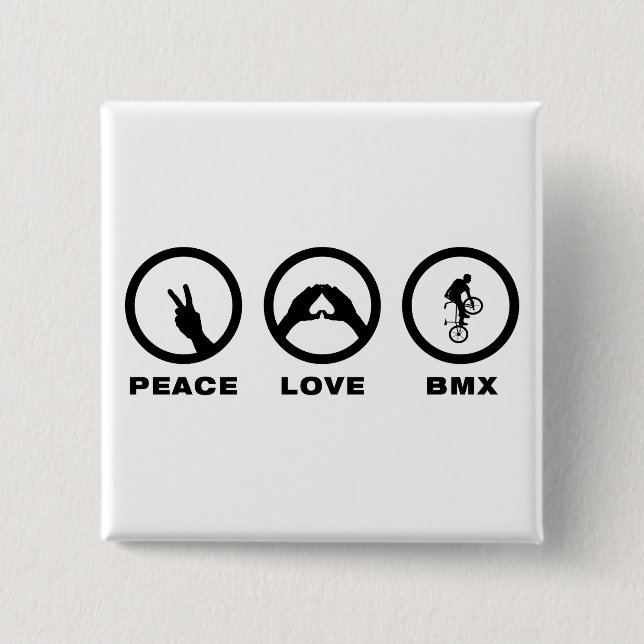 Freestyle BMX 15 Cm Square Badge (Front)