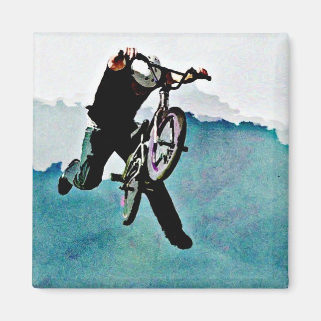 Freestyle BMX Bicycle Stunt Magnet (Front)