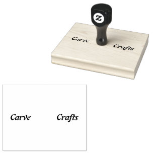 Freestyle Font Carve Crafts Text Block colour Rubber Stamp