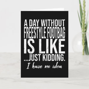 Freestyle Football funny gift idea Card