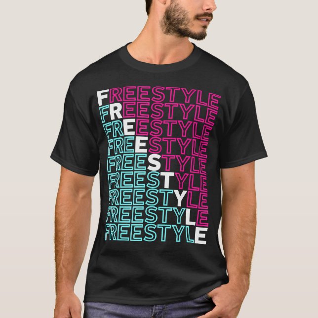Freestyle Full Front 80S Electronic Dance Music T-Shirt (Front)