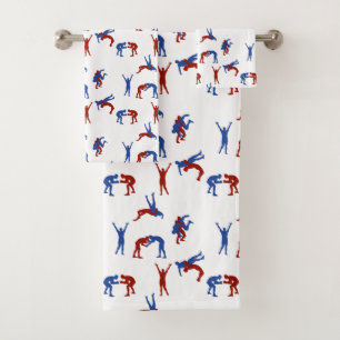 Freestyle Greco Roman Wrestling Bath Towel Set