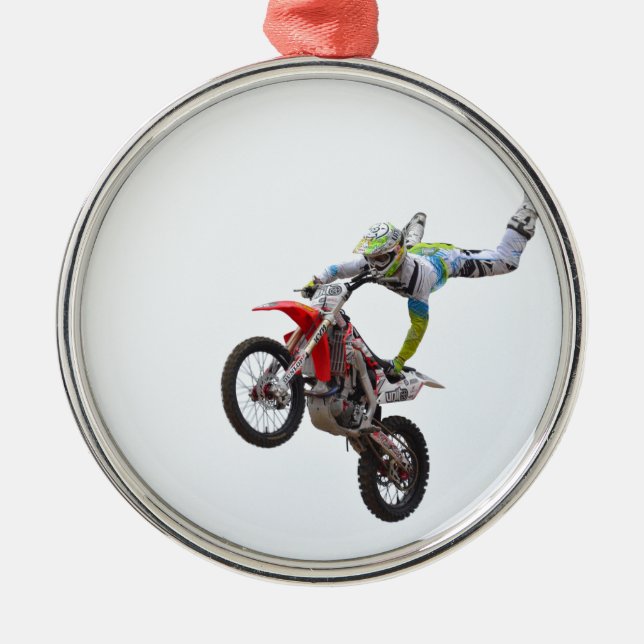 Freestyle Motocross Metal Tree Decoration (Front)