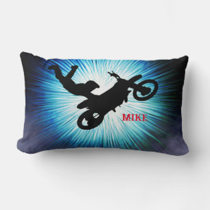 Freestyle motorcross Throw Pillow