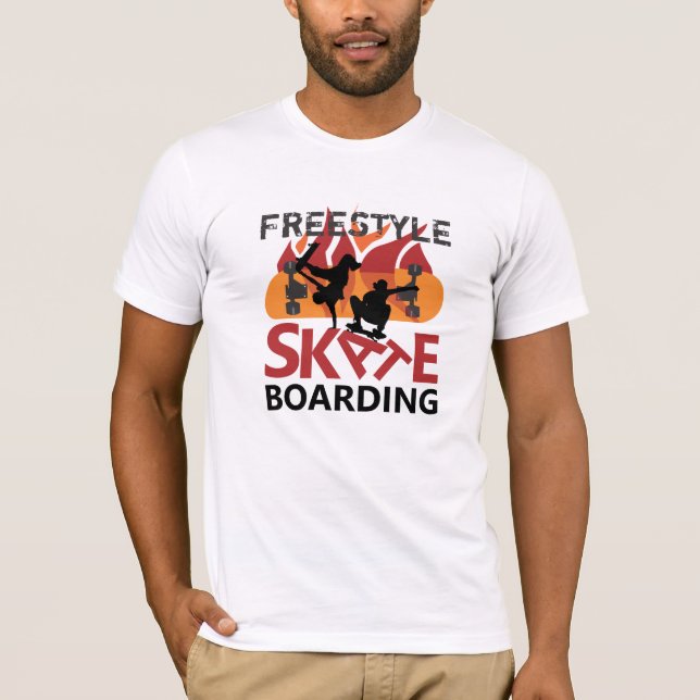 Freestyle Skateboarding T-Shirt (Front)