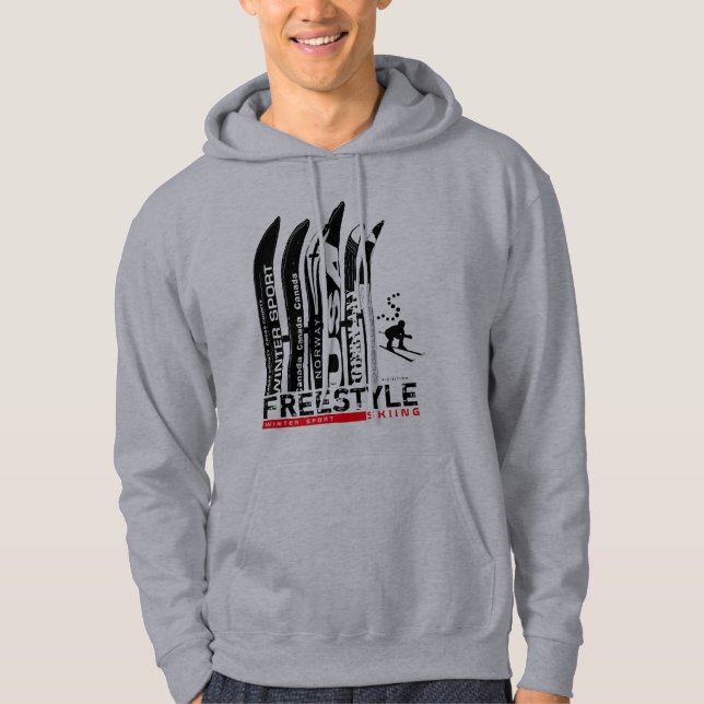 Freestyle Ski Winter Sport Sweatshirt Ski Blade (Front)
