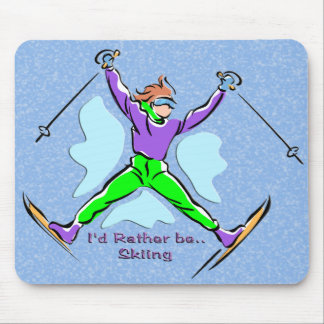 Freestyle Skier Mouse Pad