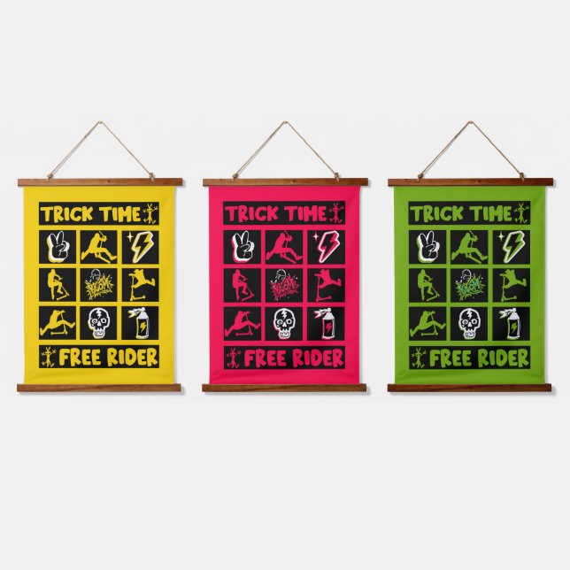 Freestyle Trick Scooter Hanging Tapestry (Triple)