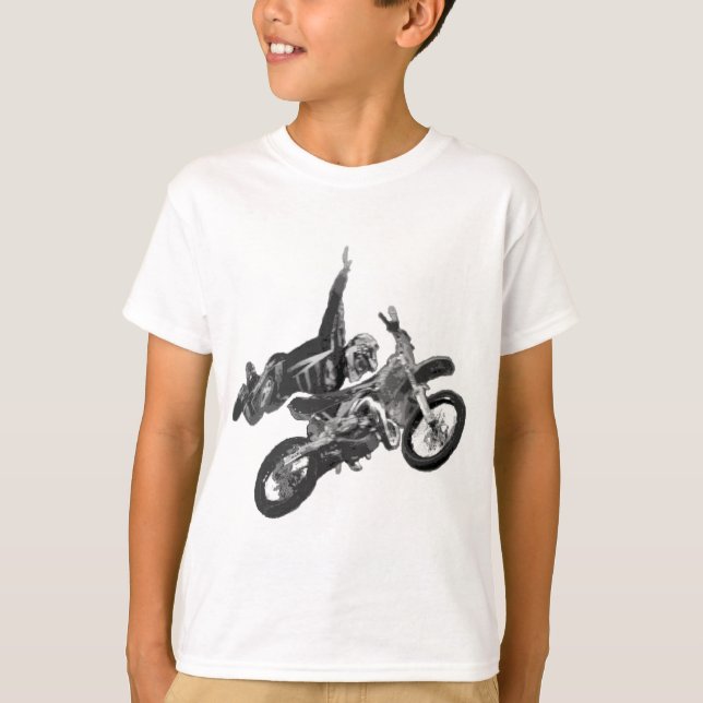 Freestyling with dirt bike T-Shirt (Front)