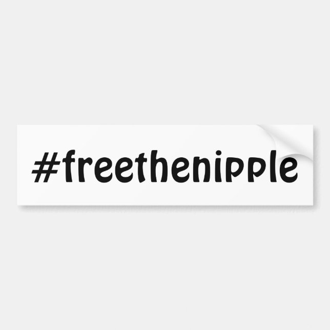 #freethenipple bumper sticker (Front)