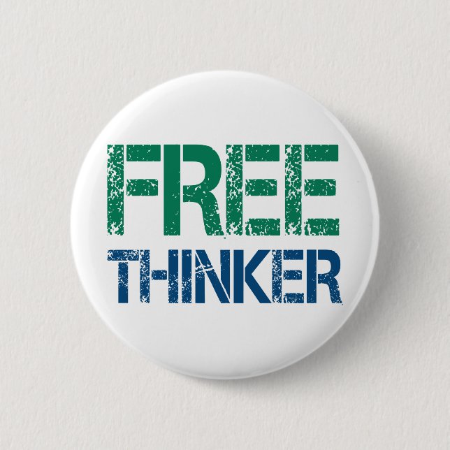 freethinker 6 cm round badge (Front)